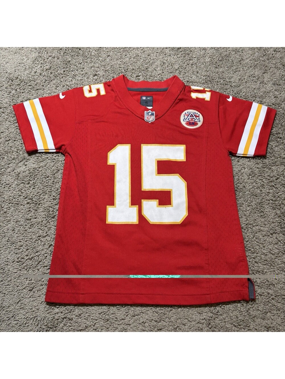 Nike NFL Kansas City Chiefs Patrick Mahomes #15 Jersey Youth Small 8 Red Home